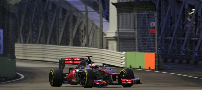 Jenson Button en Marina Bay