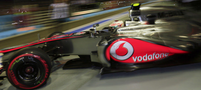 Lewis Hamilton consiguió la pole en Singapur 2012