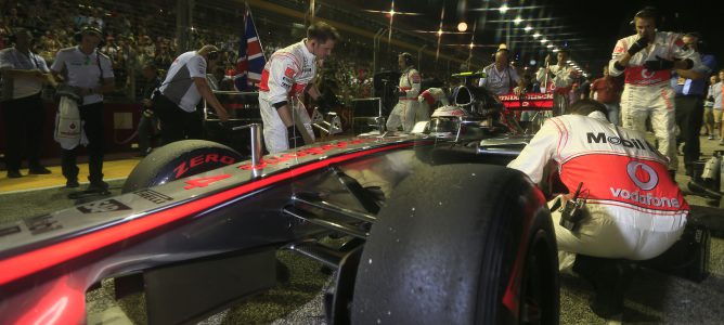 Lewis Hamilton en Singapur