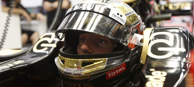 Romain Grosjean en el E20