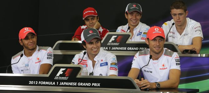 rueda de prensa del jueves en Suzuka