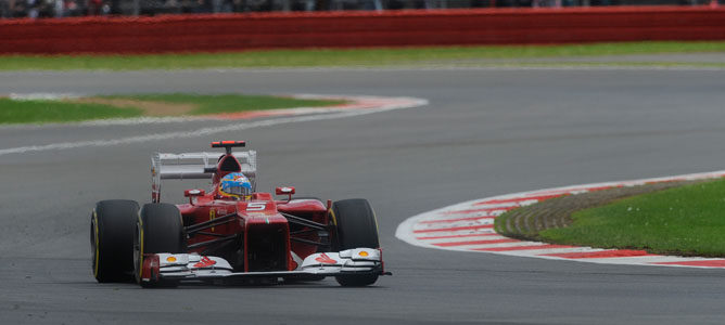 Fernando Alonso en el F2012 en el GP de Japón