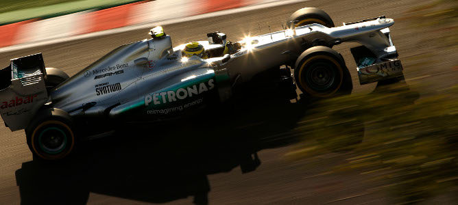 Nico Rosberg en los entrenamientos libres de Suzuka 2012