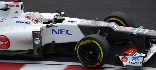 Kamui Kobayashi durante la clasificación del GP de Japón 2012