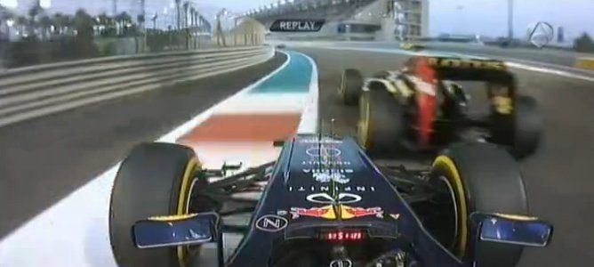 Vettel saliéndose de la pista