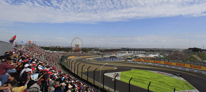 La última chicane de Suzuka recibe a Bruno Senna