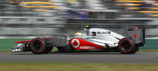 Lewis Hamilton durante la clasificación del GP de Corea