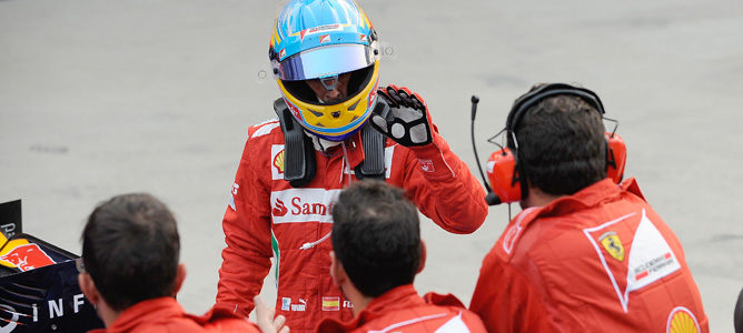 Fernando Alonso tras su podio en Corea