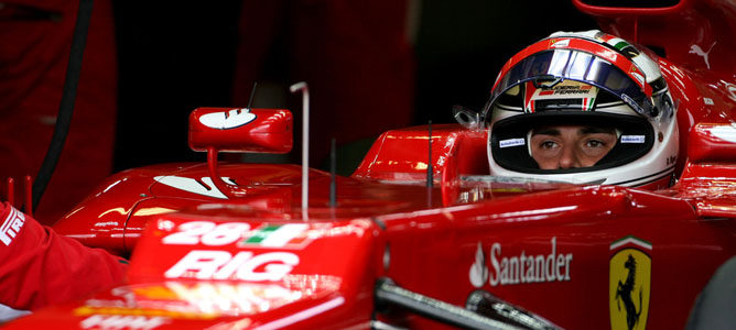 Davide Rigon probó las novedades del Ferrari F2012 en Idiada