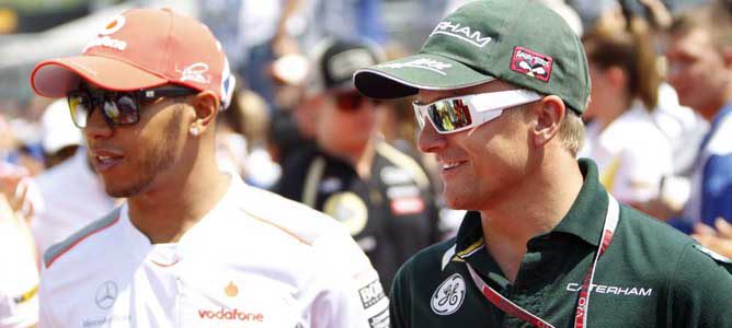 Lewis Hamilton y Heikki Kovalainen