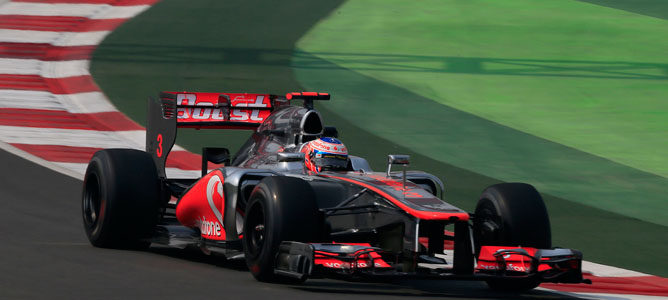 Jenson Button en GP de India 2012