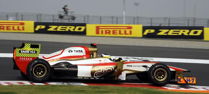 Pedro de la Rosa en el circuito de Buddh