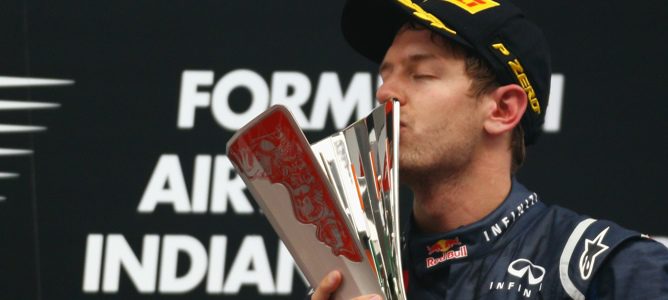 Sebastian Vettel vence el GP de India 2012