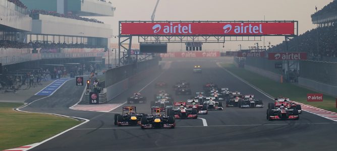 Sebastian Vettel vence el GP de India 2012