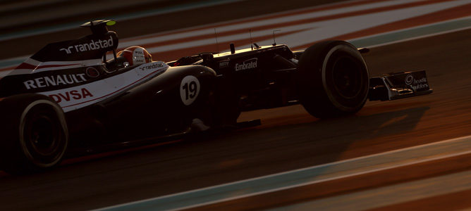 Bruno Senna pilota su Williams en Abu Dabi