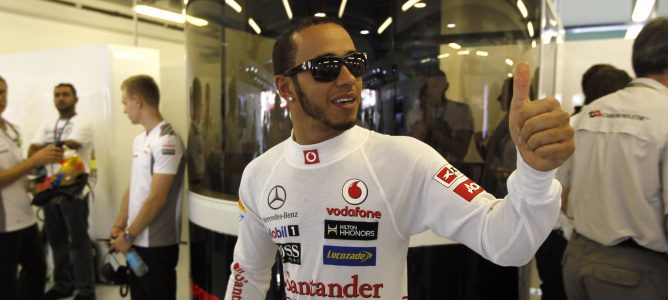 Hamilton antes del GP de Abu Dabi