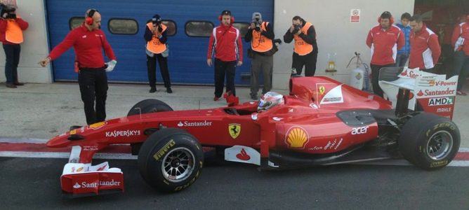 Dani Juncadella en el Ferrari
