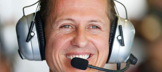 Michael Schumacher sonriente