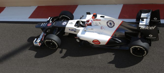 Kamui Kobayashi en Abu Dabi