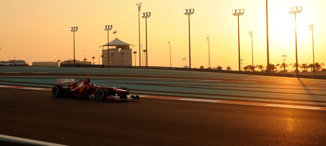 Fernando Alonso en Yas Marina