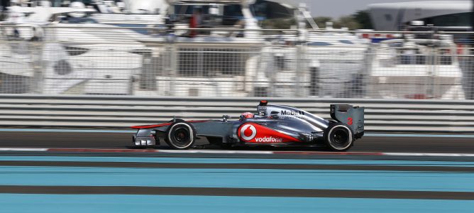 Jenson Button en Abu Dabi