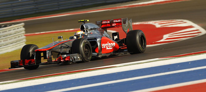 Lewis Hamilton en la clasificación de EE.UU. 2012