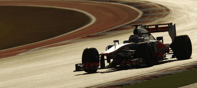 Jenson Button en el Circuito de las Américas, Austin, Estados Unidos