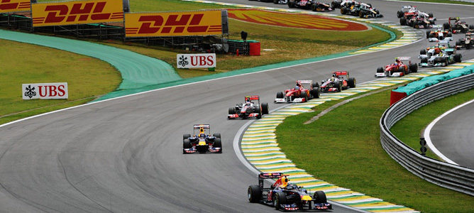 Salida del GP de Brasil 2011