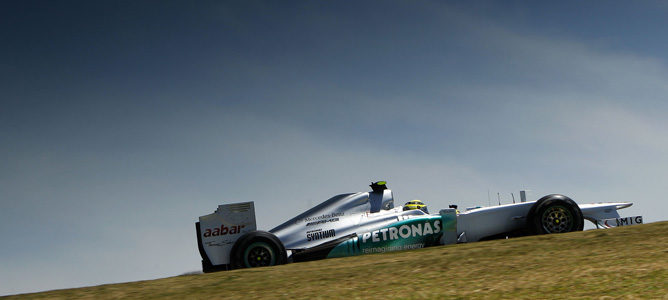 Nico Rosberg en el GP de Brasil 2012