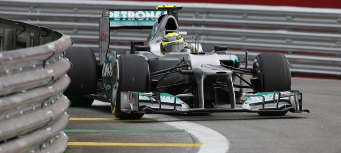 Nico Rosberg con Mercedes en Brasil 2012