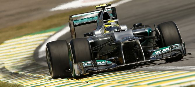 Rosberg en el GP de Brasil 2012