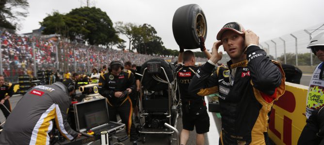 Romain Grosjean en Brasil