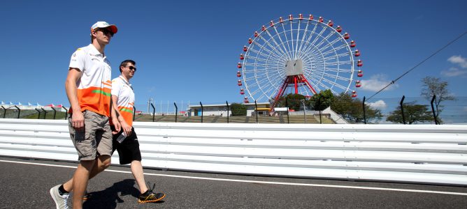 Nico Hülkenberg pasea por el circuito