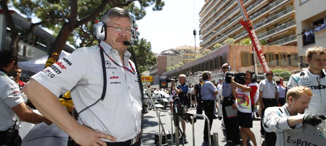 Ross Brawn en el GP de Mónaco