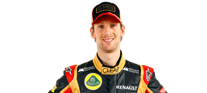 Romain Grosjean, piloto de Lotus en 2013