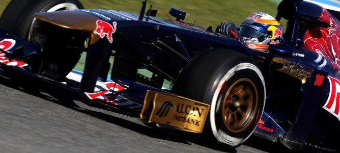 Jean-Eric Vergne con el STR8 en Jerez