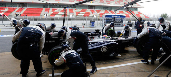 Los pilotos de Williams se muestran contentos con el avance del FW35