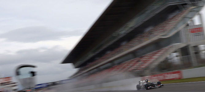 Esteban Gutiérrez en los test de Barcelona