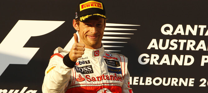 Jenson Button, ganador del GP de Australia 2012