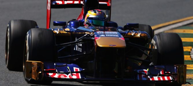 Jean-Eric Vergne rueda durante los libres del GP de Australia