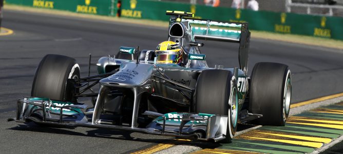 Lewis Hamilton en Melbourne