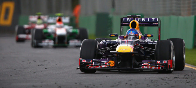 Sebastian Vettel en la carrera de Australia 2013