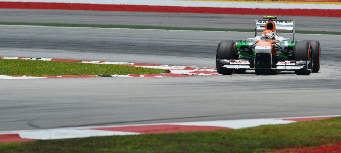 Adrian Sutil en la clasificación del GP de Malasia