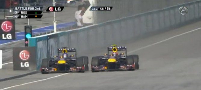 Vettel cerca del muro
