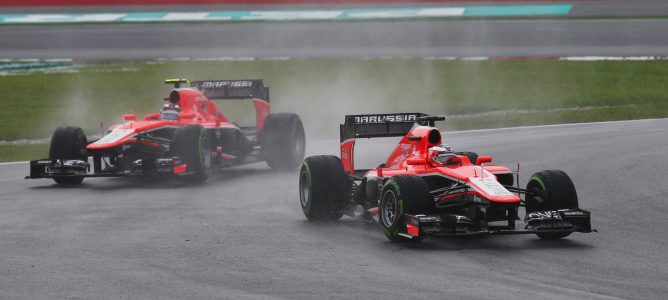 Los dos Marussia en Malasia