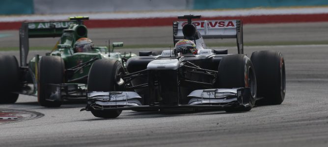 Pastor Maldonado en el GP de Malasia 2013