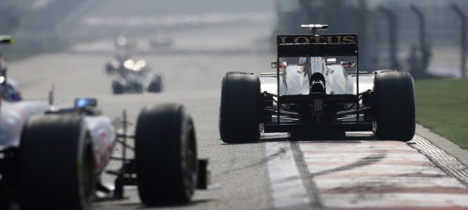 Romain Grosjean en el GP de China 2013