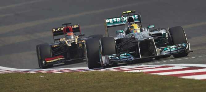 Lewis Hamilton en China 2013