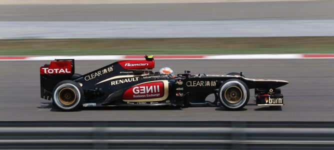 Romain Grosjean rueda con el E21