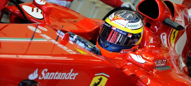 Pedro de la Rosa en los test de Montmeló